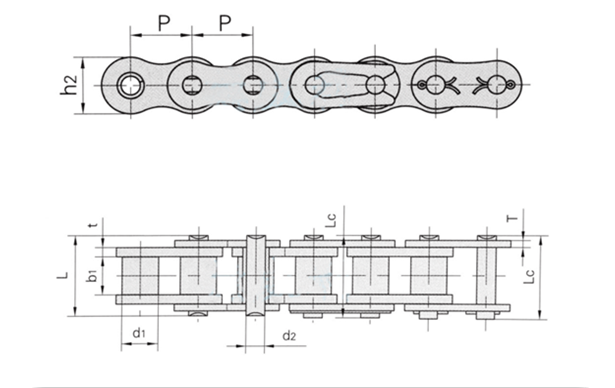 Escalator Handrail Drive Chain