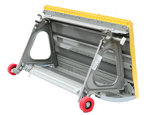 Escalator Stainless Steel Step 800mm with 76*25mm Red Roller 