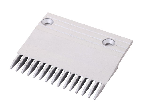 Hitachi Gray Escalator Aluminum Middle-Right Comb Plate with 126mm Length 15 Teeth