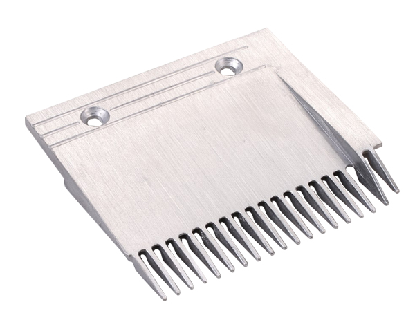 Hot sale Hitachi Aluminium Escalator Left Comb Plate with 163mm Length 17 Teeth