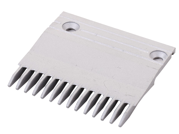 Hitachi Gray Escalator Aluminum Middle-Left Comb Plate with 126mm Length 15 Teeth