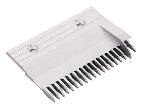 Hitachi Gray Escalator Aluminum Left Comb Plate with 164.3mm Length 19 Teeth