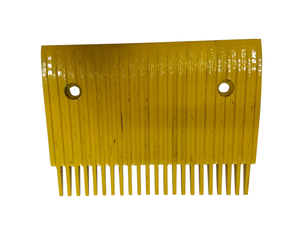 Cheap Price Printed Yellow Aluminium Moving Walk Comb Plate with 142mm Length 17 Teeth