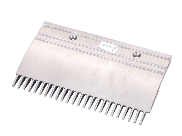 Aluminum Escalator Left Comb Plate with 206.39mm Length 24 Teeth