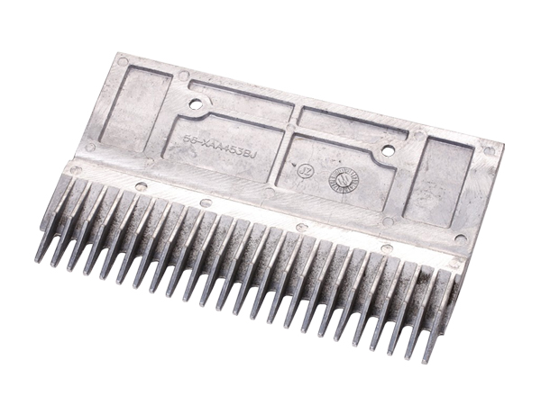 Aluminum Escalator Left Comb Plate with 206.39mm Length 24 Teeth