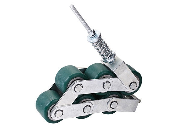 6 Green 75*60mm Rollers Escalator Handrail Support Chain with 85mm Pitch