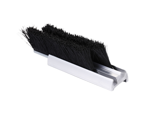 General Straight Line Aluminum Base Escalator Skirting Brush With 300mm Base Width