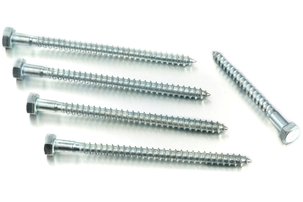 High Quality Zinc Plated Carbon Steel Galvanized Hex Head Coach Screw