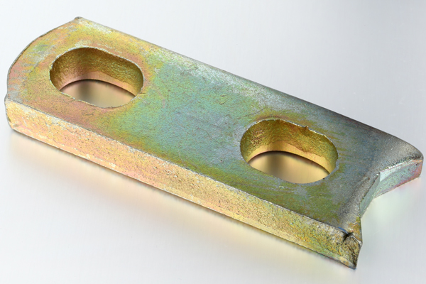 Custom Stamped Steel Stamping Yellow Zinc Plated Angle Brackets