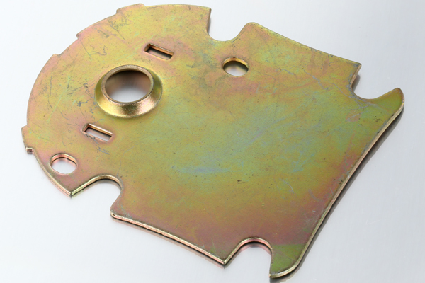 Custom Stamped Steel Stamping Yellow Zinc Plated Angle Brackets