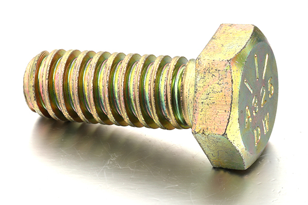 Grade 5 Hexagonal Head Bolts Yellow Galvanized UNC Full and Part Thread