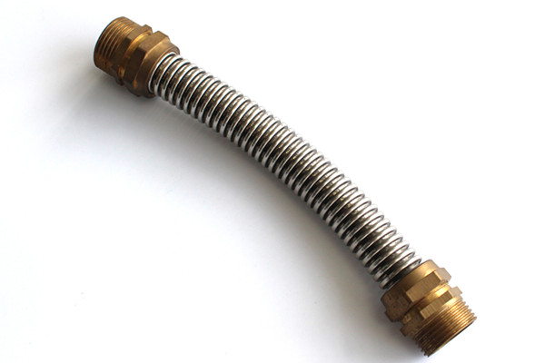 Stainless Steel 304 316 Corrugated Flexible Hose with Brass Fittings