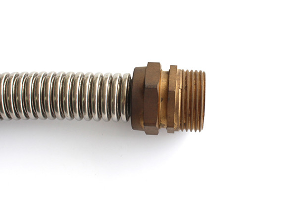 Stainless Steel 304 316 Corrugated Flexible Hose with Brass Fittings