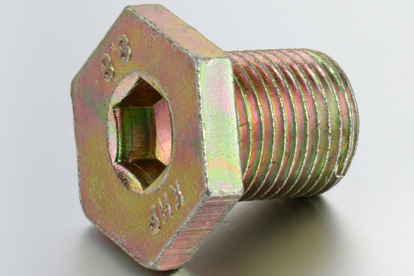 Cheap Gr 8.8 Yellow Zinc Plated Hexagon Head Bolt with Hole