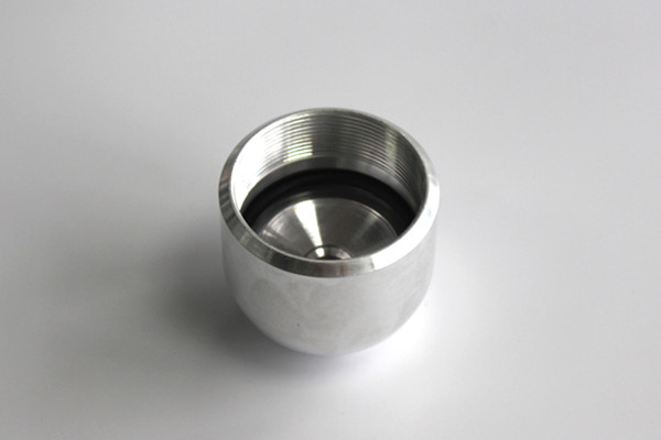 Half Round Female Threaded Aluminum Water Drain Plug with Sealing Ring