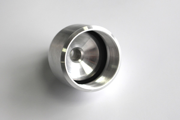 Half Round Female Threaded Aluminum Water Drain Plug with Sealing Ring