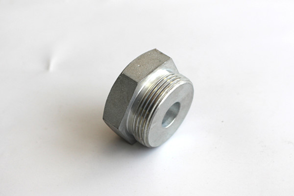 Customized Galvanized Carbon Steel Hex Head Screw Threaded Bolt Plug