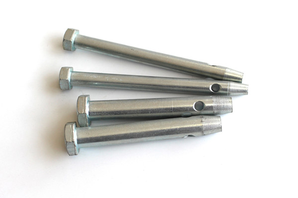 Customized Carbon Steel Zinc Plating Hex Head Taper Pin Bolt with Hole