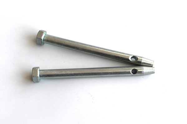 Customized Carbon Steel Zinc Plating Hex Head Taper Pin Bolt with Hole