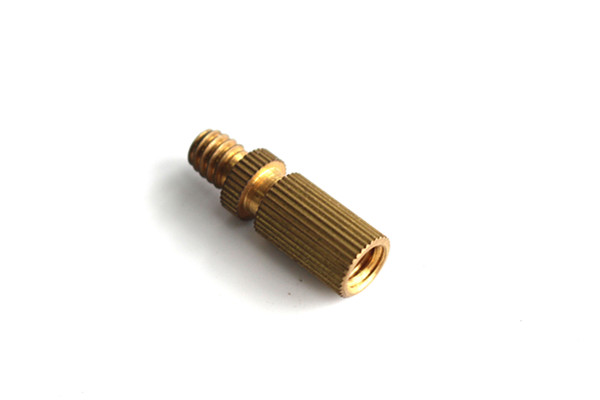 Knurled Male Female Threaded Nut Screw Hollow Brass Power Plug Pin