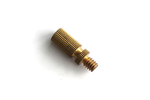 Knurled Male Female Threaded Nut Screw Hollow Brass Power Plug Pin