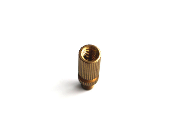 Knurled Male Female Threaded Nut Screw Hollow Brass Power Plug Pin