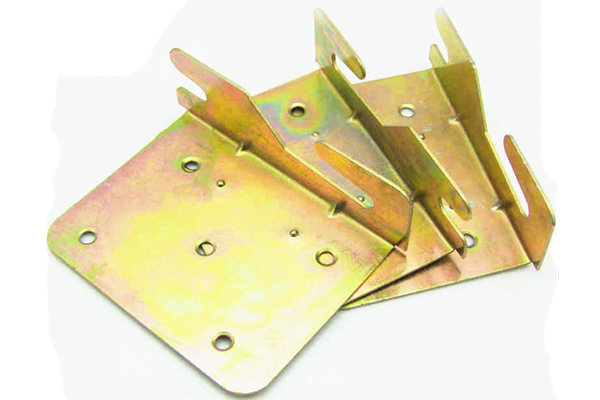 Yellow Bending Metal Sheet Plate Fabrication