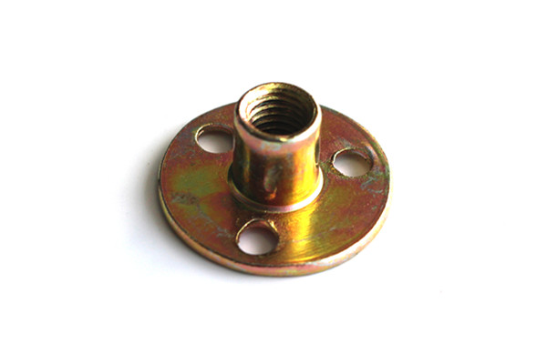 Customized YZP Big Round Flat Head Sleeve Nut with Three Fixing Holes