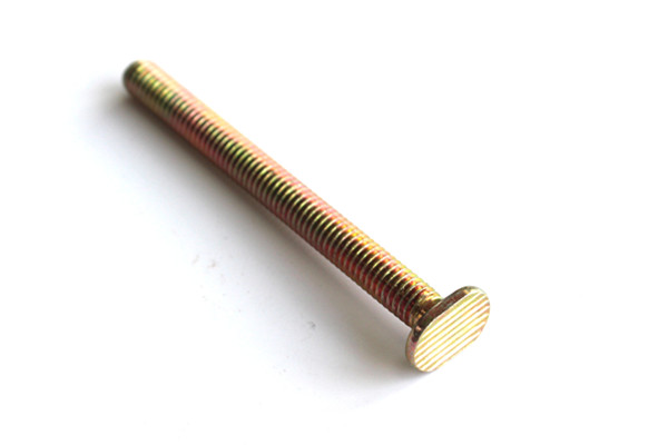 Custom Anti-skidding Flat Rough Oval Head Threaded Screw for Furniture