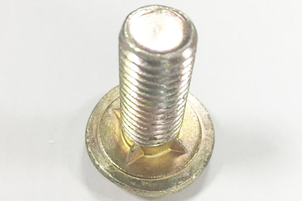  Yellow Zinc Plated Fin Neck Bolt