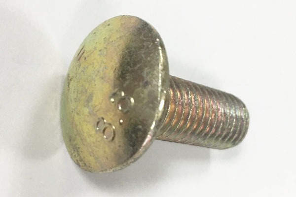  Yellow Zinc Plated Fin Neck Bolt