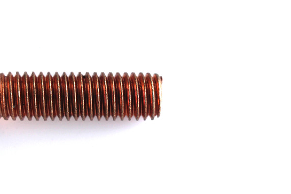 Customized Copper Plated Square Cross Convexed Head Full Thread Screw