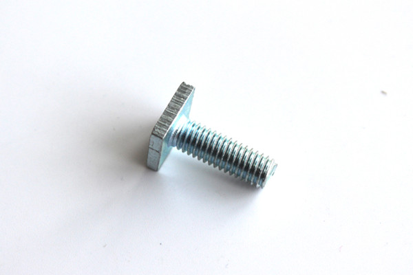 Customized Zinc Steel Flat Sharp Angled Square Head Full Threaded Bolt