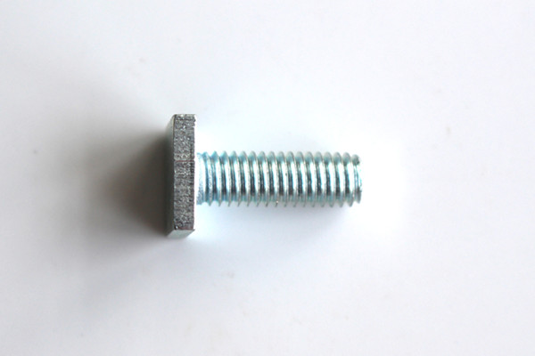 Customized Zinc Steel Flat Sharp Angled Square Head Full Threaded Bolt