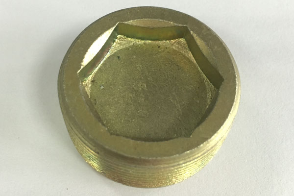 Yellow Zinc Plated Hex Socket Plug