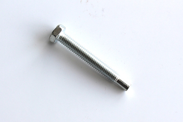 Zinc Steel Special Ring Concaved Hex Head Screw without Thread in End