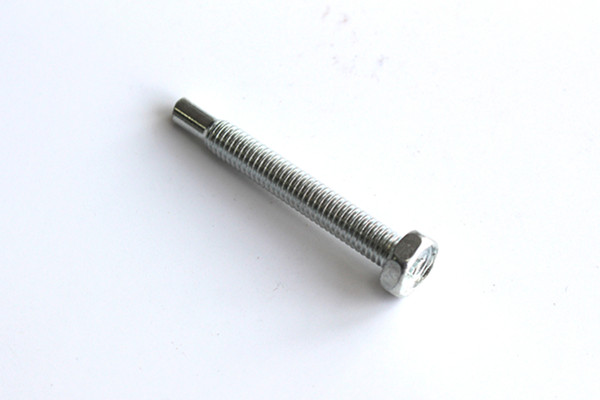 Zinc Steel Special Ring Concaved Hex Head Screw without Thread in End