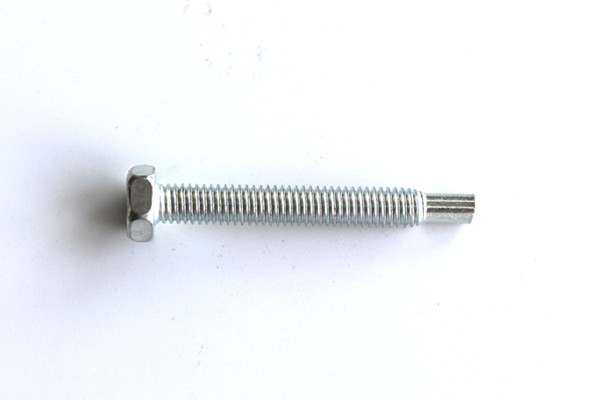 Zinc Steel Special Ring Concaved Hex Head Screw without Thread in End