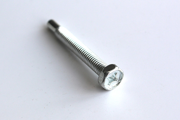 Zinc Steel Special Ring Concaved Hex Head Screw without Thread in End