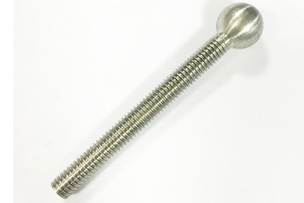 CNC Solid Stainless Steel Full Threaded Ball Head Handle Screw