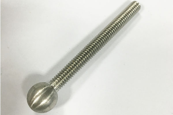 CNC Solid Stainless Steel Full Threaded Ball Head Handle Screw