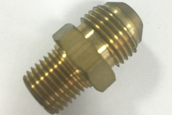 Customized Brass Hex Taper Shape Fitting 