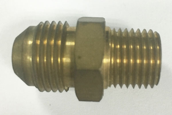 Customized Brass Hex Taper Shape Fitting 