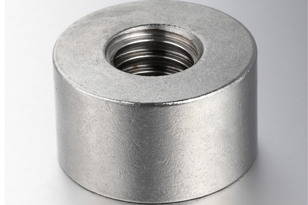 High Precision CNC Metal Round Block with Threaded Holes Connector