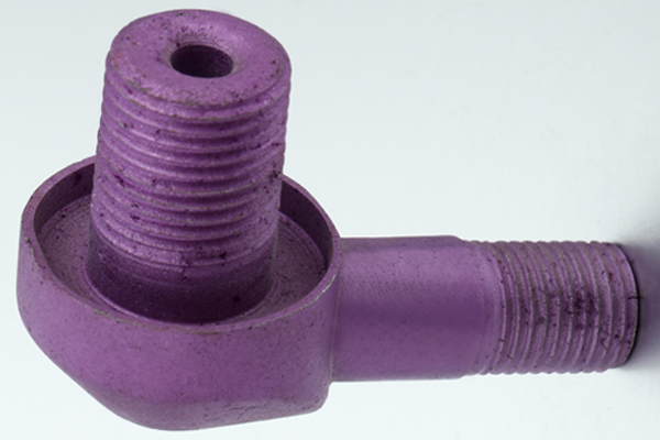 Purple Plated Steel Connector Part