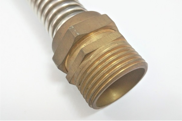 Made in China Stainless Steel Flexible Steam Hose with Brass Fitting