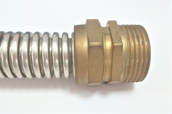 Made in China Stainless Steel Flexible Steam Hose with Brass Fitting