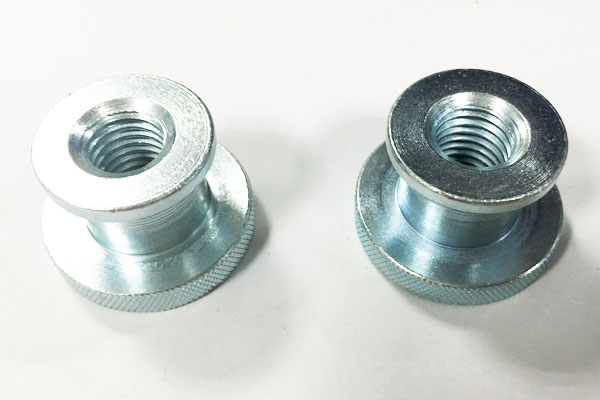 Galvanized Knurl Internal Thread Turning Parts