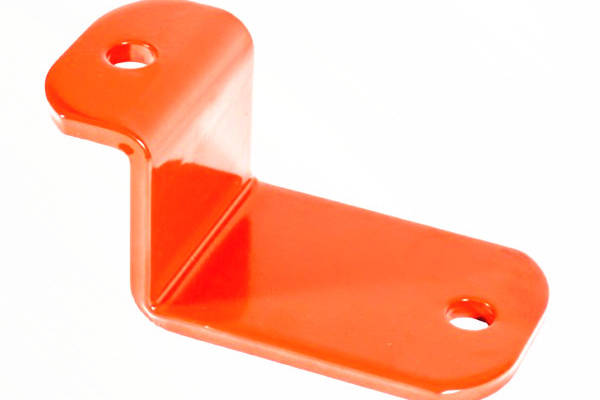 Orange Bending Customized Steel Part Fabrication