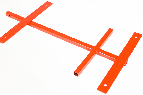 Orange Bending Customized Steel Part Fabrication